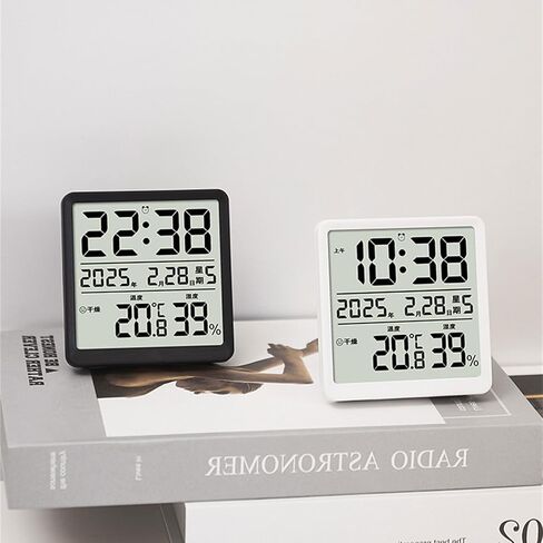 PANGBOER Thin Designs LCD Screen Digital Clock with Multifunctional Display Battery Operated Temperature and Humidity Clock with LCD Display in Saudi Arabia