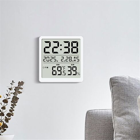 PANGBOER Thin Designs LCD Screen Digital Clock with Multifunctional Display Battery Operated Temperature and Humidity Clock with LCD Display in Saudi Arabia