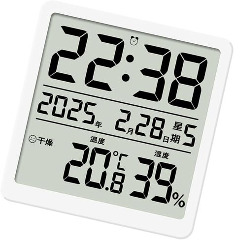 PANGBOER Thin Designs LCD Screen Digital Clock with Multifunctional Display Battery Operated Temperature and Humidity Clock with LCD Display in Saudi Arabia