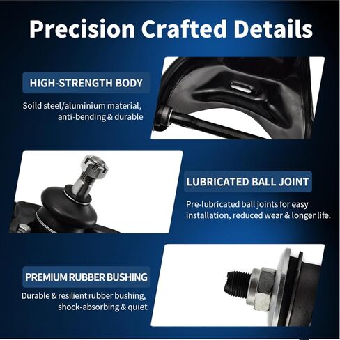 Front Upper Control Arm and Ball Joint Assembly Compatible With Chevrolet S10 Blazer GMC S15 Jimmy Sonoma Isuzu Hombre K620249 K620250 in Kuwait