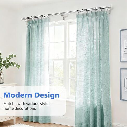 Curtain Rod Bracket, Adjustable Heavy Duty Curtain Rod Holders for Wall, 4 Pack Ceiling rods Hooks Hangers for 3/4 to 1-1/2 Inch Drapery Pole, Silver in Saudi Arabia