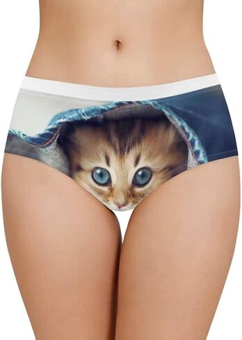 Dellukee Sexy Underwear for Women Soft Hipster Panties Stretch Breathable Bikini Lace Boxer Briefs in Saudi Arabia