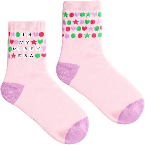 xo, Fetti In My Merry Era Socks | Eras Christmas Gift, Stocking Stuffer, Eras Tour White Elephant, Holiday Accessory in Saudi Arabia