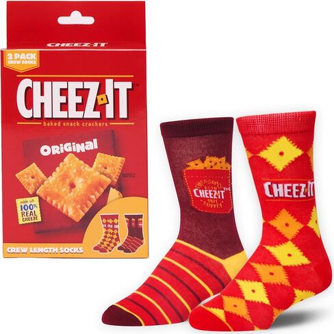 Odd Sox 2-Pack Crew Sock Gift Box Set - Fun Collectible Food Drink - Comfy Fabric Blend - Perfect Holiday Birthday in Saudi Arabia