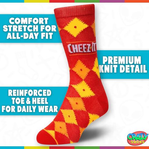 مجموعة علبة هدايا مكونة من 2 من جوارب Odd Sox - مشروب طعام ممتع قابل للتجميع - مزيج من القماش المريح - عيد ميلاد مثالي للعطلات in Kuwait