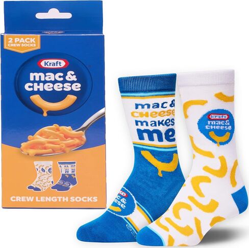 Odd Sox 2-Pack Crew Sock Gift Box Set - Fun Collectible Food Drink - Comfy Fabric Blend - Perfect Holiday Birthday in Saudi Arabia
