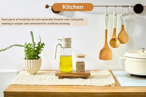 X-Small 8.5" Acacia Wood Riser Pedestal Stand, Farmhouse Bathroom and Kitchen Sink Decor, Decorative Wood Tray for Counter, Soap Dish Holder, Vanity Tray (XS: 8.5" x 4.0" x 1.57") in Saudi Arabia