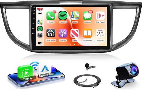 Car Radio for Honda CRV 2012 2013 2014 2015 2016, Rimoody Android 13 Car Stereo Wireless Carplay Android Auto 9 Inch Touch Screen Mirror Link Bluetooth FM/RDS GPS WiFi EQ SWC AHD Backup Camera in Saudi Arabia