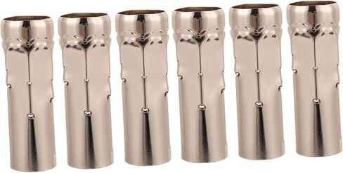 6pcs Chandelier Candle Sleeves Teardrop Design Candelabra Base Covers for European Crystal Lighting Gold Tone Dining Fixture Replacement Accessories in Saudi Arabia