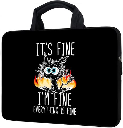 12Inch Laptop Sleeve Carrying Bag Protective Case Neoprene Sleeve Tote Tablet Cover Notebook Briefcase Bag with Handle (Unicorn,12") in Kuwait