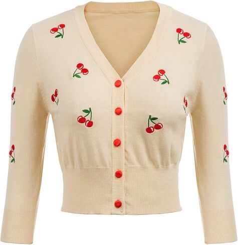 Belle Poque Long Sleeve Cardigan Sweater for Women Cropped Cardigan Shrugs in Saudi Arabia