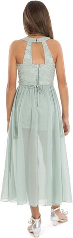 Speechless Girls High Neck Romper Maxi Walk-Through Party Dress in Saudi Arabia