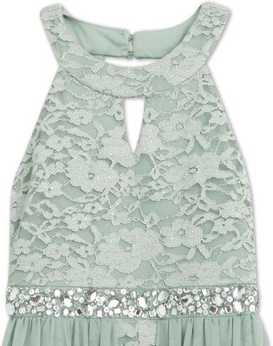 Speechless Girls High Neck Romper Maxi Walk-Through Party Dress in Saudi Arabia