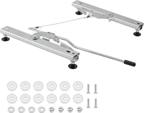 Seat Slider, Seat Track Assembly Kit with Hardware, Fits for Go Kart Go Cart Seats, Bucket Seats, Universal in Saudi Arabia