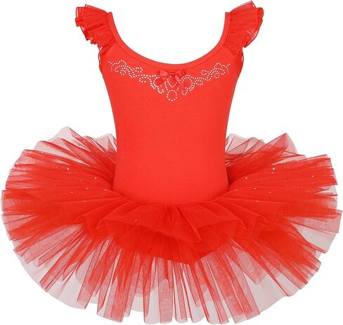 Leotards for Girls Ballet Dance Tutu Skirted Princess Dress 3-8 Years in Kuwait