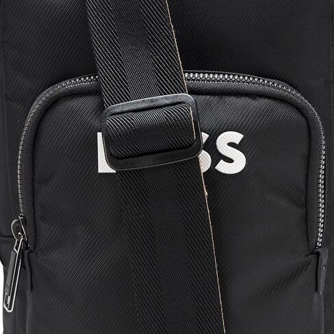 BOSS, Catch Monostrap Big Logo Bag, black gloss, One Size in Saudi Arabia