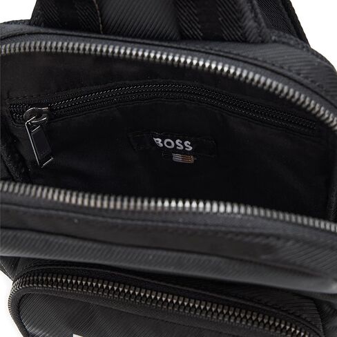 BOSS, Catch Monostrap Big Logo Bag, black gloss, One Size in Saudi Arabia