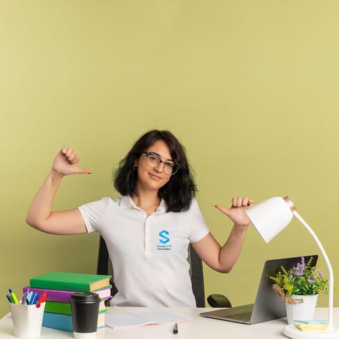 lepni.me قميص بولو نسائي مناسب للسيدات بشعار شركة مخصص طباعة أمامية وخلفية مخصصة لملابس العمل الرسمية للجولف in Kuwait