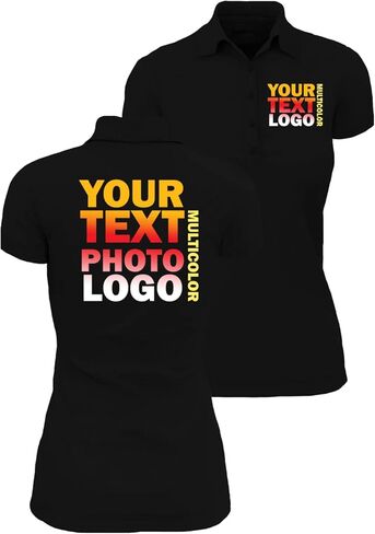 lepni.me Women's Polo Shirt Lady-fit Custom Company Logo Personalized Front & Back Print for Business Workwear Uniform Golf in Saudi Arabia