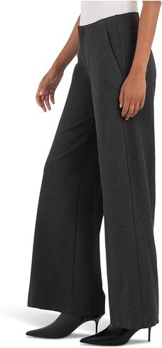 KUT from the Kloth Womens Meg - Wide Leg Pants with Trouser Pockets in Charcoal in Saudi Arabia