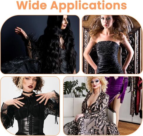 3Pcs Adjustable Satin Corset Back Kit, Lace Up Corsets Kit, Zipper To Corset Lace Up Conversion, Zipper Extender For Tight Dress Prom Dress(Black) in Saudi Arabia