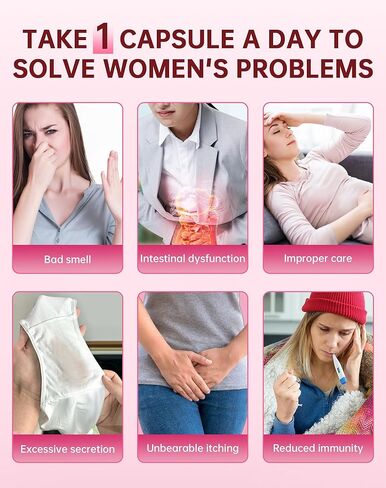 البروبيوتيك المهبلي للنساء لتوازن درجة الحموضة مع مزيج بروبيوتيك اكتوباكيللوس لتعزيز رائحة المهبل الصحية، والنباتات المهبلية - بروبيوتيك للصحة المهبلية للنساء 90 عددًا in Kuwait