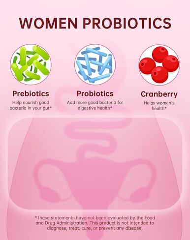 البروبيوتيك المهبلي للنساء لتوازن درجة الحموضة مع مزيج بروبيوتيك اكتوباكيللوس لتعزيز رائحة المهبل الصحية، والنباتات المهبلية - بروبيوتيك للصحة المهبلية للنساء 90 عددًا in Kuwait