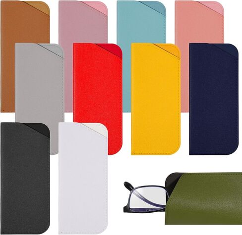 44 PCS Soft Sunglasses Cases Leather Sunglasses Pouch Slim Glasses Case Multicolor Portable Glasse Cases Travel Sunglass Case for Men Women Storing All Kinds of Glasses in Saudi Arabia