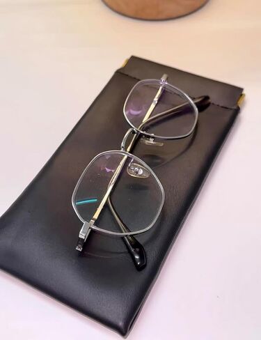 3 Pack Eyeglasses Cases, Soft PU Leather, Portable Sunglasses Pouch, Waterproof, Black in Saudi Arabia