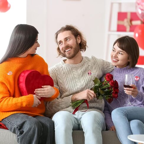 ceenna 100 جهاز كمبيوتر شخصى دبابيس عيد الحب السائبة للنساء لطيف القلب جنوم الورود كيوبيد الحب قوس قزح المينا دبابيس رومانسية الوردي التلبيب بروش عيد الحب الديكور الهدايا للملابس أكياس قبعة سترة in Kuwait