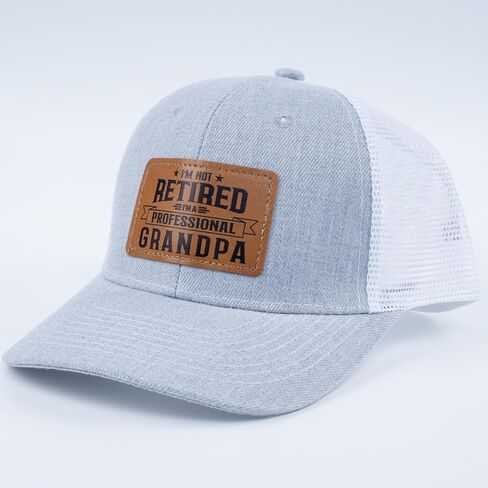 Men Hat Baseball Cap Christmas Fathers Day Birthday, Gifts for Men Trucker Grey Baseball Cap in Saudi Arabia