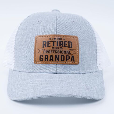 Men Hat Baseball Cap Christmas Fathers Day Birthday, Gifts for Men Trucker Grey Baseball Cap in Saudi Arabia