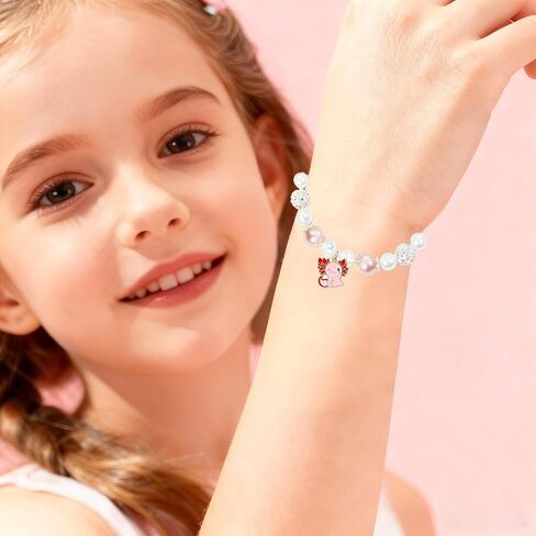 هدايا سوار Axolotl للفتيات، Axolotl Stay Magical You Loved Valentine Christmas Stockings هدايا عيد ميلاد للفتيات والأطفال والابنة in Kuwait