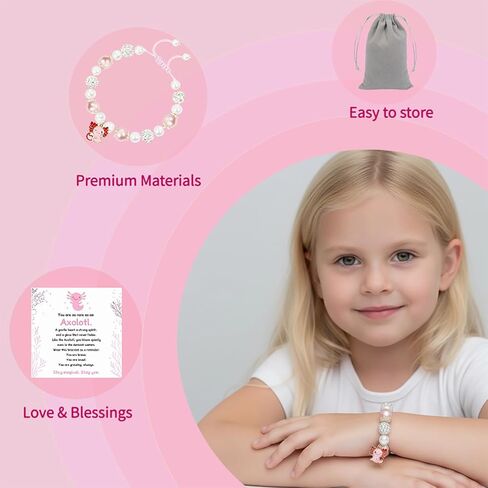 هدايا سوار Axolotl للفتيات، Axolotl Stay Magical You Loved Valentine Christmas Stockings هدايا عيد ميلاد للفتيات والأطفال والابنة in Kuwait