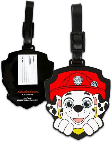 Paw Patrol Luggage Tag Gift Set - Bundle with 2 Collectible Chase and Marshall Suitcase Tags Fashion Accessories Plus Stickers | Paw Patrol Travel Acccessories for Teens, Adults in Saudi Arabia