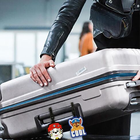 Paw Patrol Luggage Tag Gift Set - Bundle with 2 Collectible Chase and Marshall Suitcase Tags Fashion Accessories Plus Stickers | Paw Patrol Travel Acccessories for Teens, Adults in Saudi Arabia