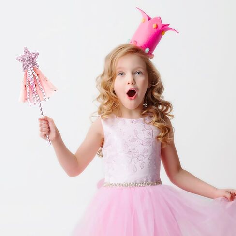 4 قطع من عصا الجنية اللامعة، عصا الأميرة للفتيات الصغيرات، عصا النجمة الملائكية للأميرة، دعائم لعب الأدوار، عصا سحرية لأعياد الميلاد والهالوين وحفلات عيد الميلاد in Kuwait