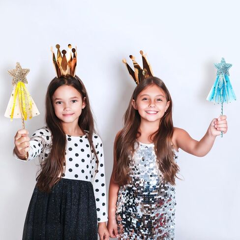 4 قطع من عصا الجنية اللامعة، عصا الأميرة للفتيات الصغيرات، عصا النجمة الملائكية للأميرة، دعائم لعب الأدوار، عصا سحرية لأعياد الميلاد والهالوين وحفلات عيد الميلاد in Kuwait