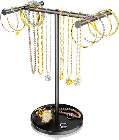 Necklace Holder Organizer, Metal Jewelry Stand to Prevent Bangles, Necklaces, Bracelets, Rings, Earrings and Watch Tangling in Saudi Arabia