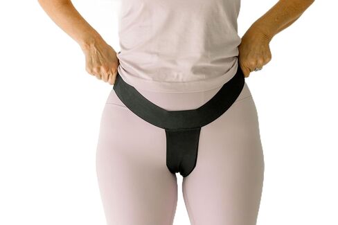 حمالة صدر كلاسيكية من myPelvicBra - أسود - XL in Kuwait