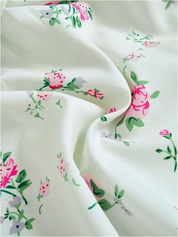 Verdusa Girl's Ditsy Floral Print Layered Ruffle Dress Sleeveless Tie Shoulder Elegant Midi Dresses in Saudi Arabia