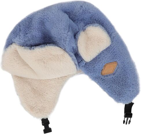الأولاد قبعة الصياد الروسية Ushanka قبعة للفتيات فو الفراء إيرفلاب القبعات قبعة الشتاء للأطفال 3-10 سنوات من العمر in Saudi Arabia
