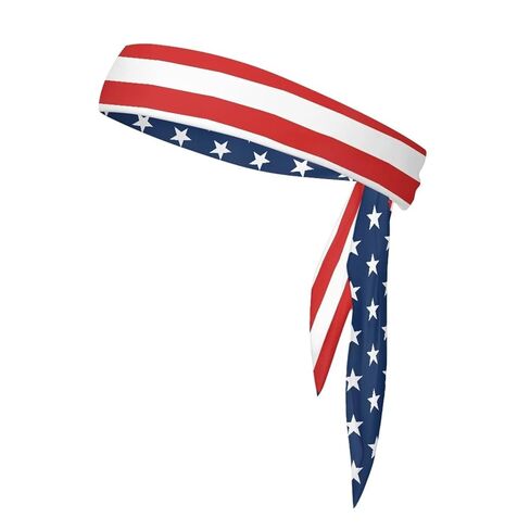 Stars Stripes Yoga Sports Headbands for Men Elastic Non-Slip Headbands Workout Running Hair Bands Sports Bandage for Men 4th of July in Saudi Arabia