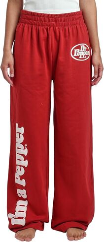 Bioworld Dr Pepper I'm a Pepper Logo Women's Maroon Joggers in Saudi Arabia