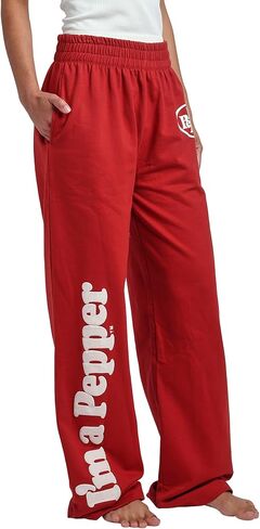 Bioworld Dr Pepper I'm a Pepper Logo Women's Maroon Joggers in Saudi Arabia
