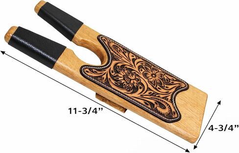 CHALLENGER Western Handcrafted Antique Floral Tooled Wooden Boot Jack 30Bootjack in Saudi Arabia