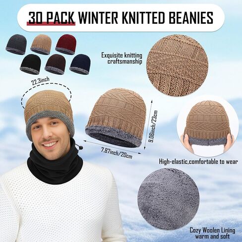 90 Pcs Homeless Supplies Bulk Winter Beanies Hat Fleece Scarf Touchscreen Gloves Set for Women Men Charity Donation in Saudi Arabia