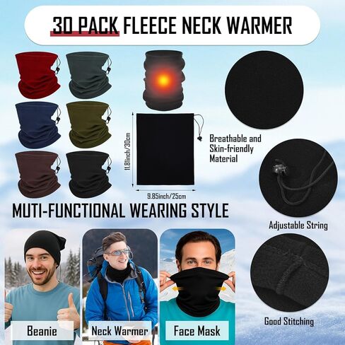 90 Pcs Homeless Supplies Bulk Winter Beanies Hat Fleece Scarf Touchscreen Gloves Set for Women Men Charity Donation in Saudi Arabia
