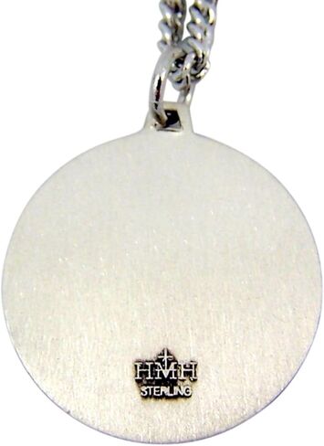 Sterling Silver Holy Spirit Dove with The Our Father Hands Medal, 7/8 Inch in Saudi Arabia