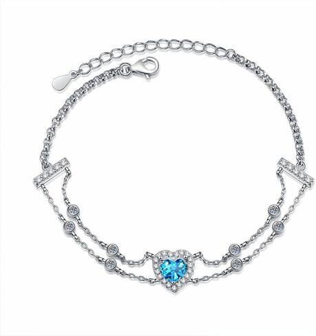 14K White Gold Over S925 Sterling Silver 1ct Heart Cut D-color VVS1 Diamond Bracelet, Elegant Statement for Women in Ant Occasion in Saudi Arabia